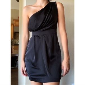BCBG one shoulder cocktail dress